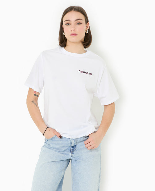 T-shirt ample avec print poitrine et dos - PIMKIE - 5