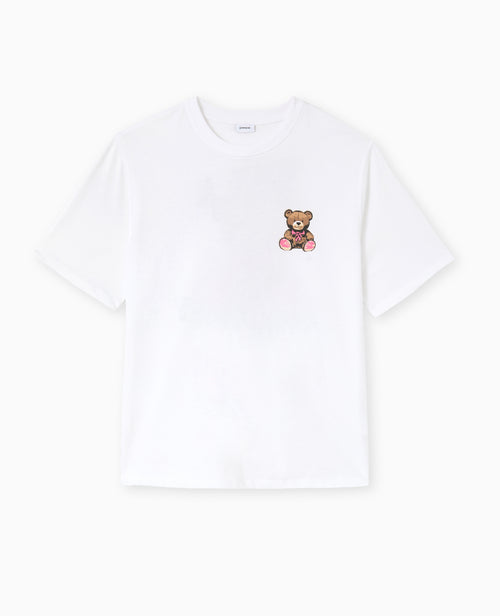 T-shirt ample avec print poitrine et dos - PIMKIE - 4
