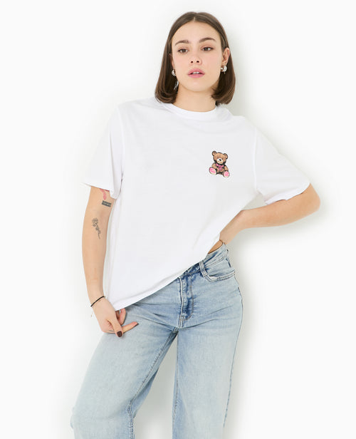 T-shirt ample avec print poitrine et dos - PIMKIE - 5