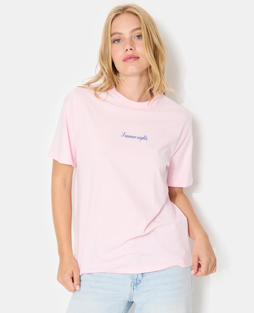 T-shirt ample avec print poitrine et dos - PIMKIE - 5