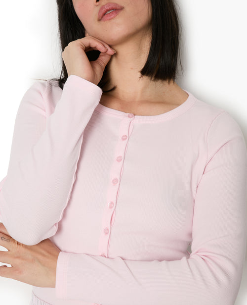 Gilet col rond en maille côtelée - PIMKIE - 2