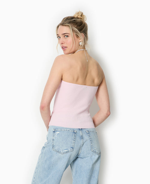 Top bustier en maille côtelée - PIMKIE - 6