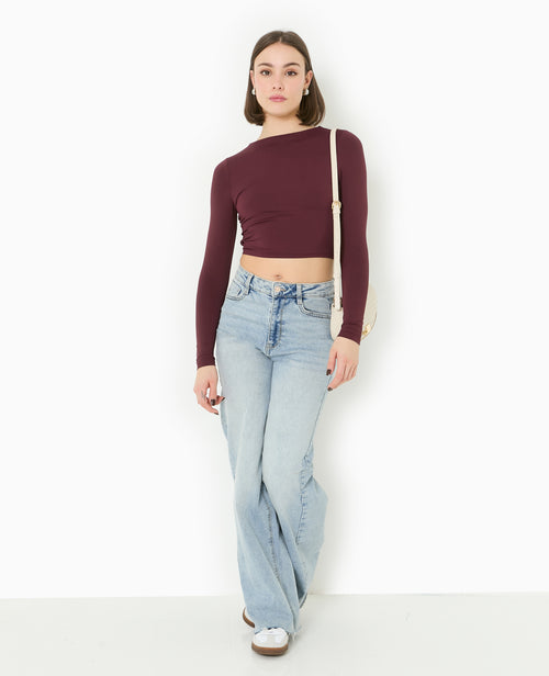 Top court manches longues avec dos ouvert - PIMKIE - 7