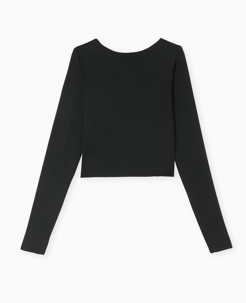 Top court manches longues avec dos ouvert - PIMKIE - 4