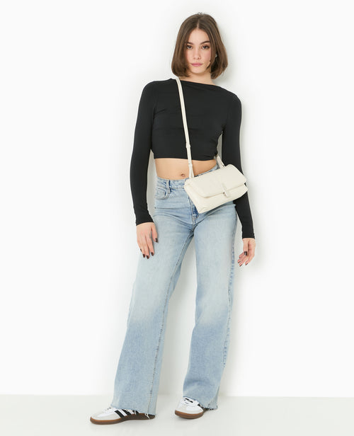 Top court manches longues avec dos ouvert - PIMKIE - 8