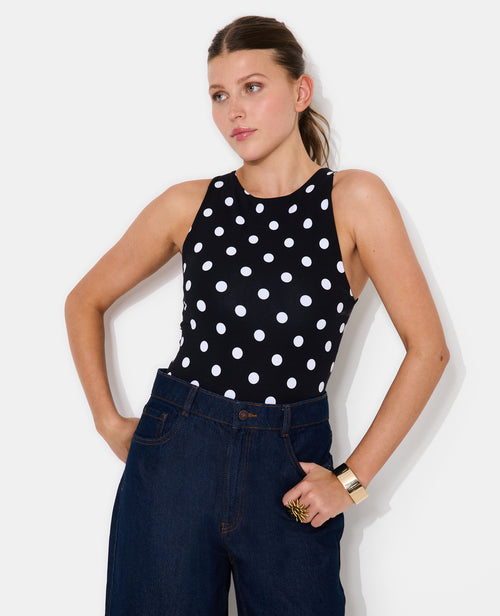 Body sans manches motif pois - PIMKIE - 1