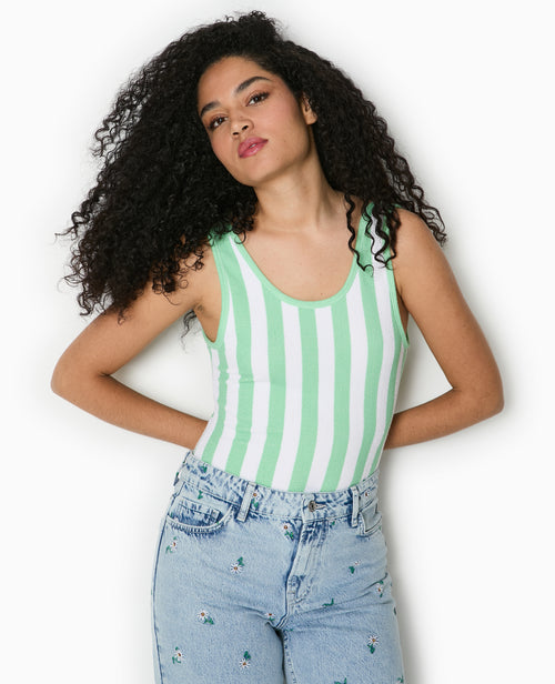 Body maille reliefée rayé - PIMKIE - 1