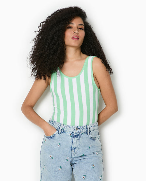 Body maille reliefée rayé - PIMKIE - 5