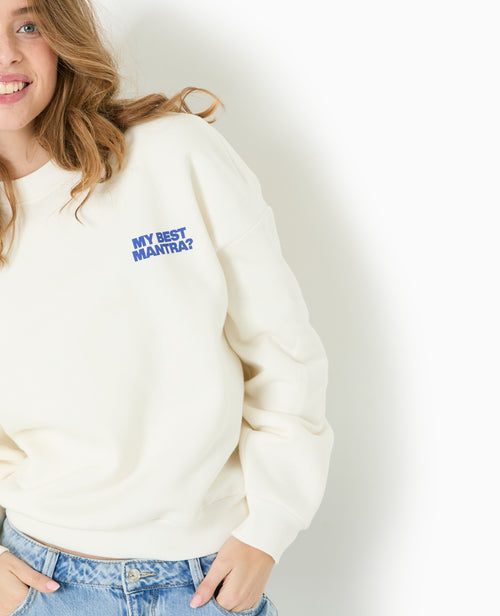 Sweat oversize avec print poitrine et dos - PIMKIE - 2