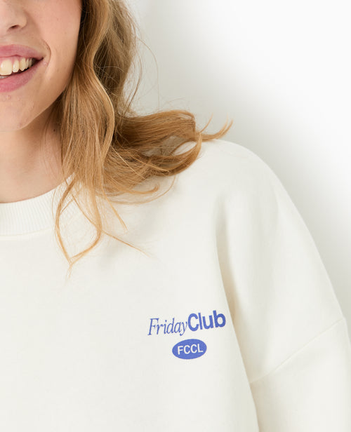 Sweat oversize avec print poitrine et dos - PIMKIE - 3