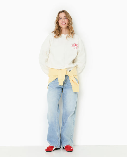 Sweat oversize avec print poitrine et dos - PIMKIE - 2