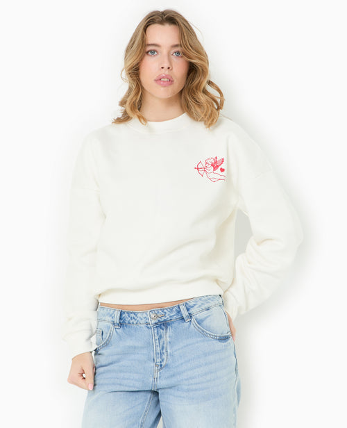 Sweat oversize avec print poitrine et dos - PIMKIE - 5