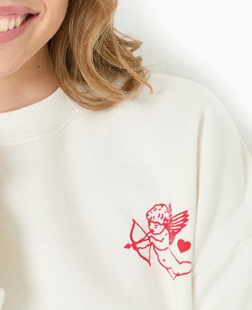 Sweat oversize avec print poitrine et dos - PIMKIE - 1