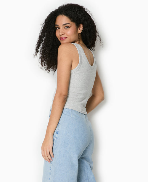 Débardeur court en maille côtelée - PIMKIE - 6