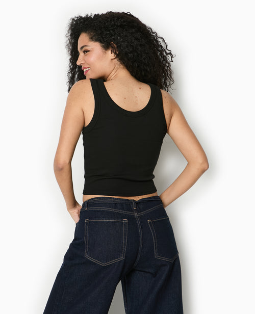 Débardeur court en maille côtelée - PIMKIE - 6