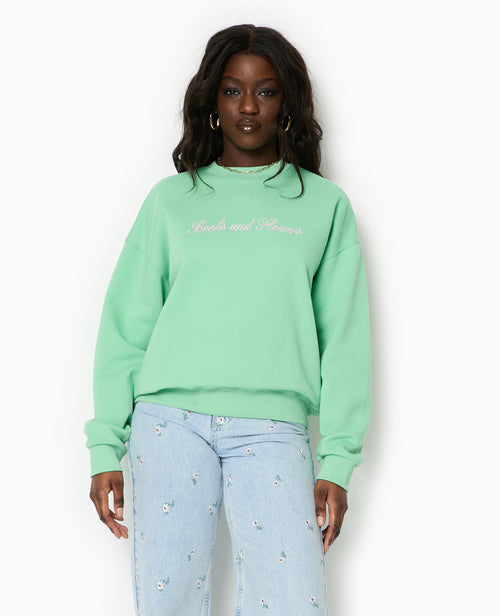 Sweat oversize avec broderies devant et dos - PIMKIE - 1