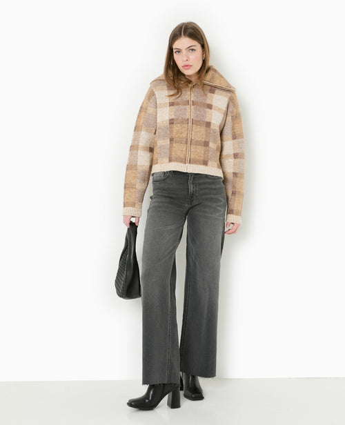 Gilet à carreaux col camionneur - PIMKIE - 2