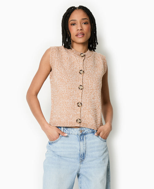 Gilet sans manches en maille moulinée - PIMKIE - 5