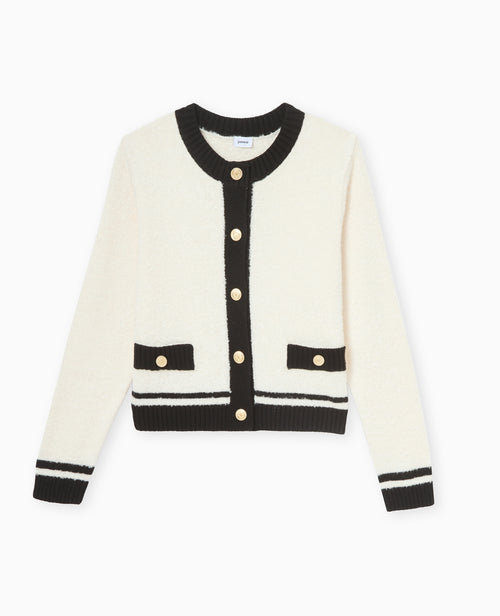 Gilet col rond avec bords contrastés - PIMKIE - 4