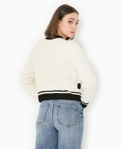 Gilet col rond avec bords contrastés - PIMKIE - 6