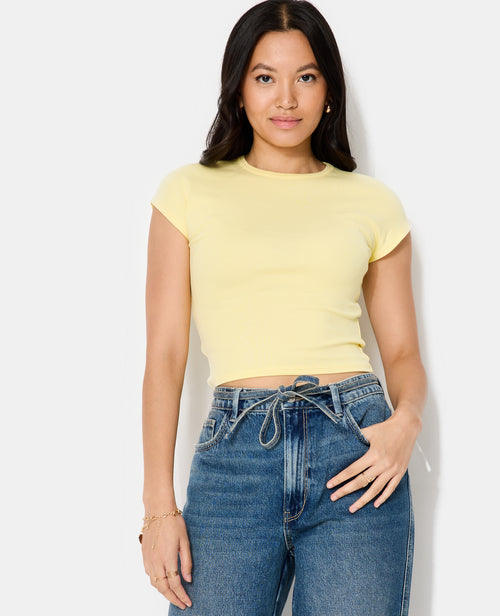 T-shirt ajusté manches raccourcies - PIMKIE - 1