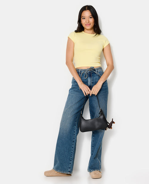 T-shirt ajusté manches raccourcies - PIMKIE - 3