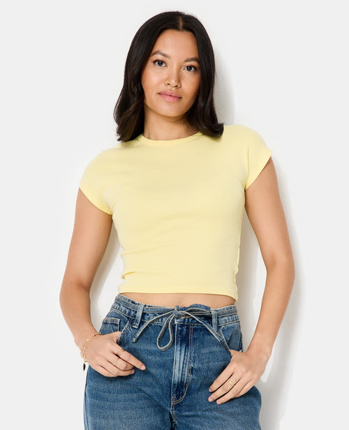 T-shirt ajusté manches raccourcies - PIMKIE - 5