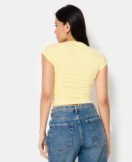 T-shirt ajusté manches raccourcies - PIMKIE - 6