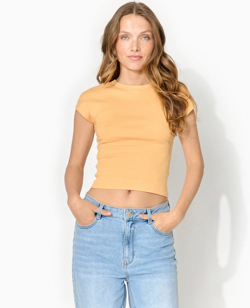 T-shirt ajusté manches raccourcies - PIMKIE - 5