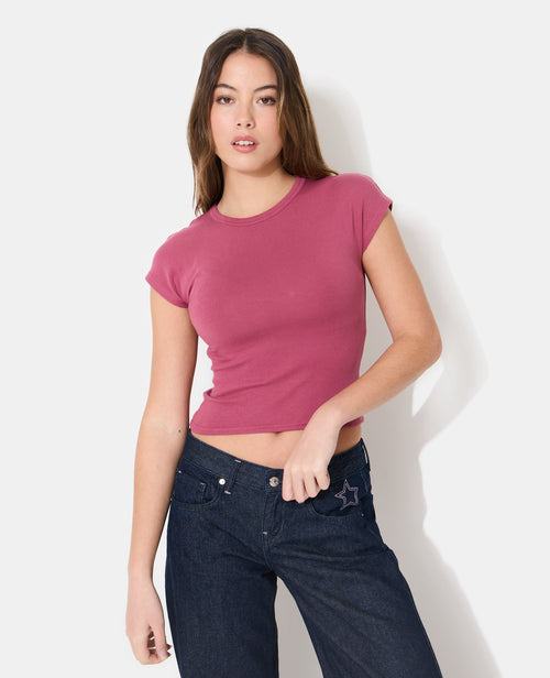 T-shirt ajusté manches raccourcies - PIMKIE - 1