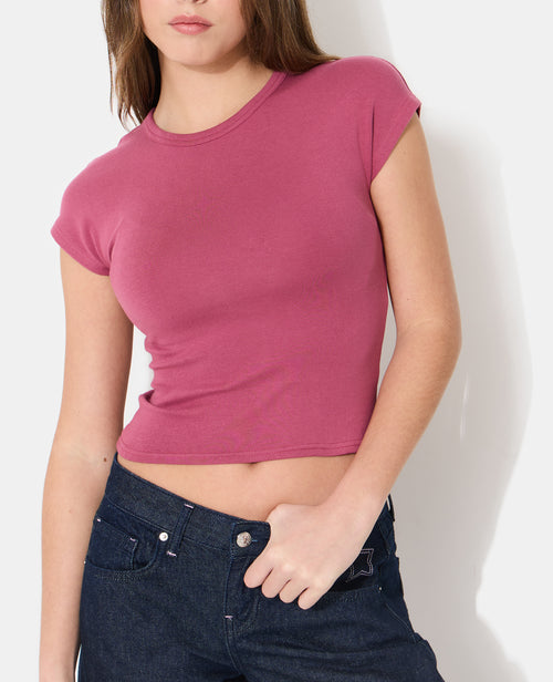 T-shirt ajusté manches raccourcies - PIMKIE - 2