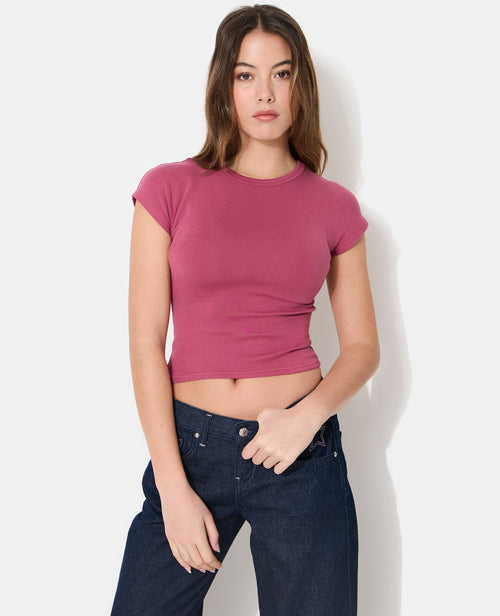 T-shirt ajusté manches raccourcies - PIMKIE - 5