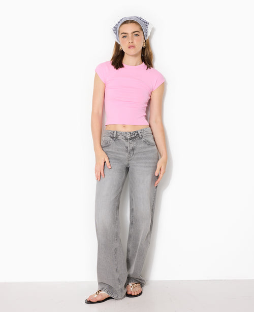 T-shirt ajusté manches raccourcies - PIMKIE - 5