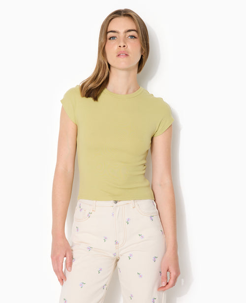 T-shirt ajusté manches raccourcies - PIMKIE - 1