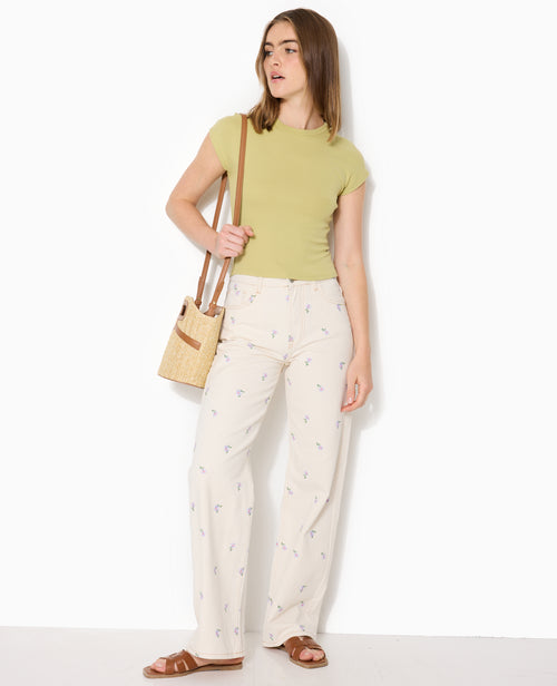 T-shirt ajusté manches raccourcies - PIMKIE - 3
