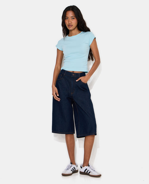T-shirt ajusté col rond et manches raccourcies - PIMKIE - 3