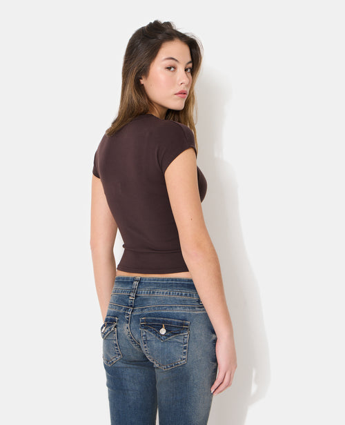 T-shirt ajusté manches raccourcies - PIMKIE - 6