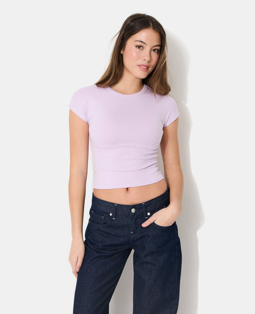 T-shirt ajusté manches raccourcies - PIMKIE - 1