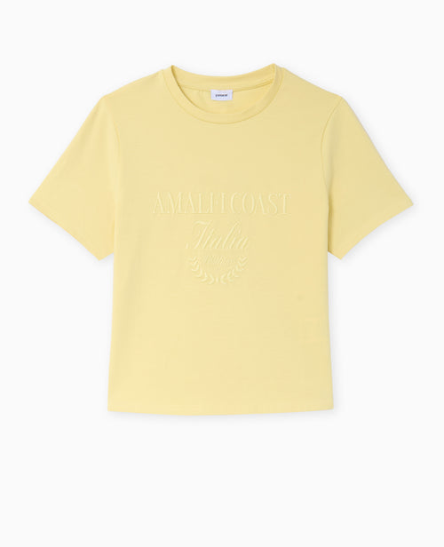 T-shirt court avec broderie ton sur ton - PIMKIE - 4
