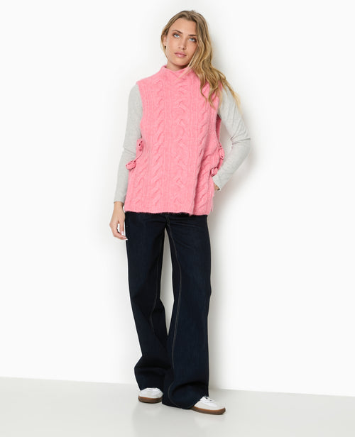 Pull sans manches avec nouettes sur les côtés - PIMKIE - 1