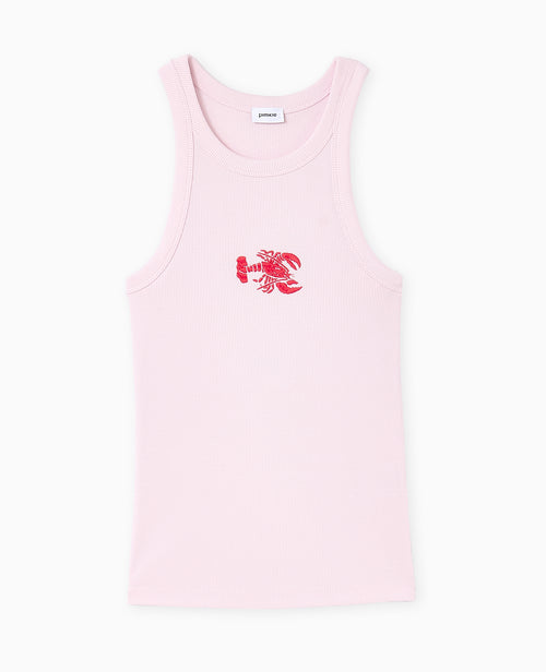 Débardeur en maille côtelée avec broderie - PIMKIE - 4