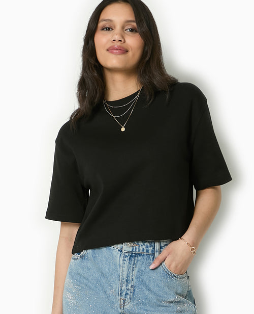T-shirt ample et court - PIMKIE - 1