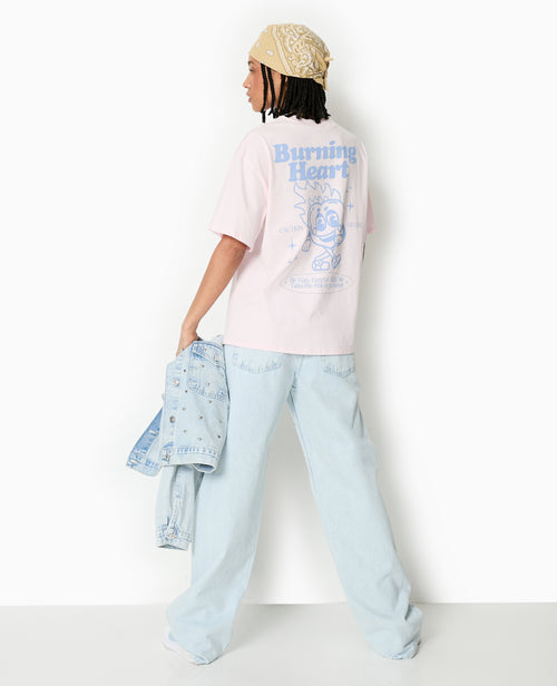 T-shirt oversize avec print poitrine et dos - PIMKIE - 8