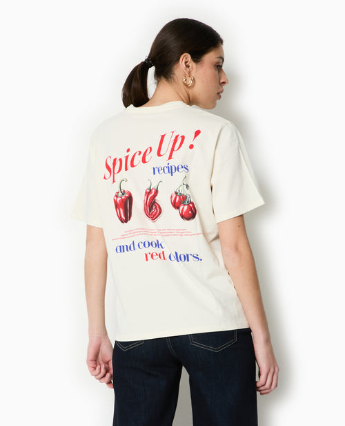 T-shirt oversize avec print devant et dos - PIMKIE - 1