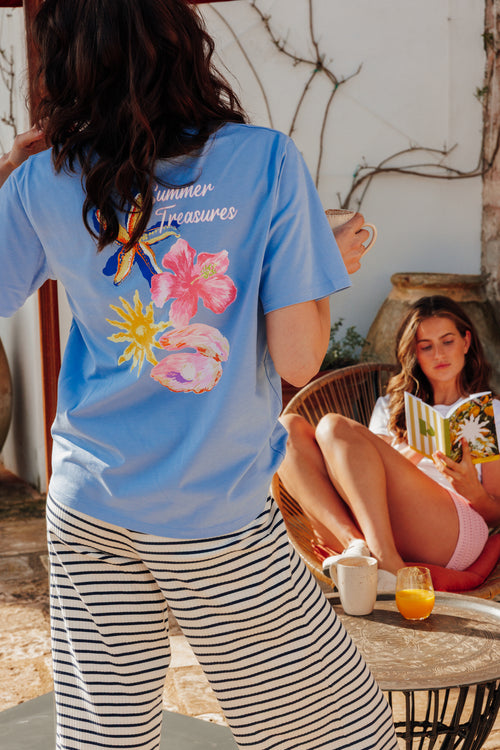 T-shirt oversize avec print devant et dos - PIMKIE - 1