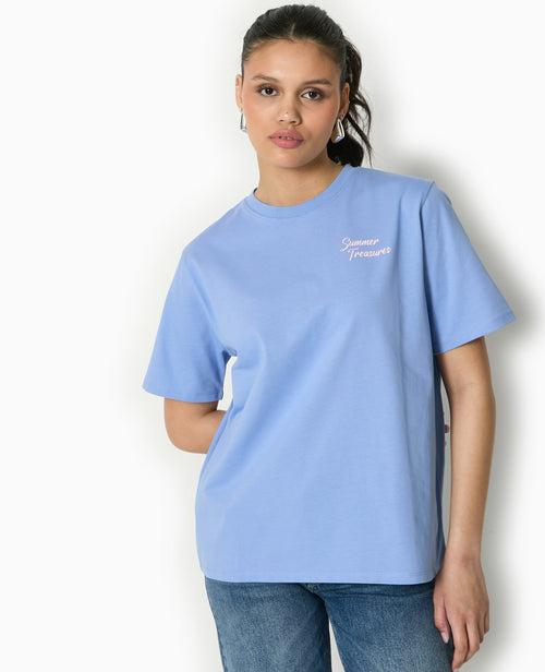 T-shirt oversize avec print devant et dos - PIMKIE - 5