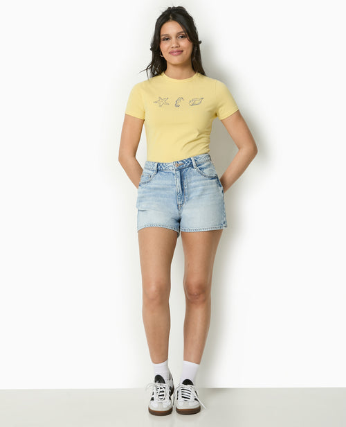 T-shirt ajusté avec print devant - PIMKIE - 2