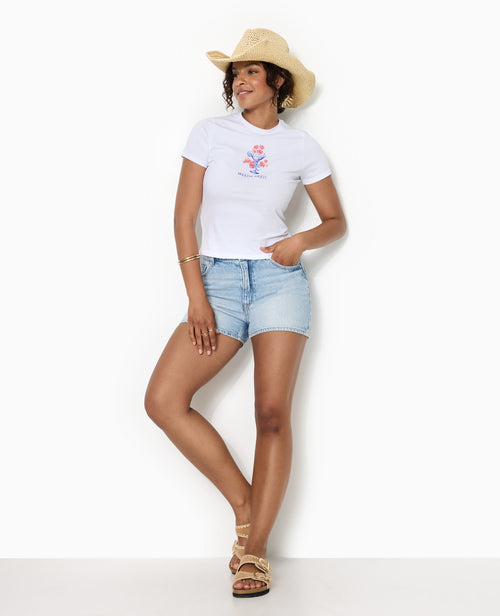T-shirt ajusté avec print devant - PIMKIE - 2