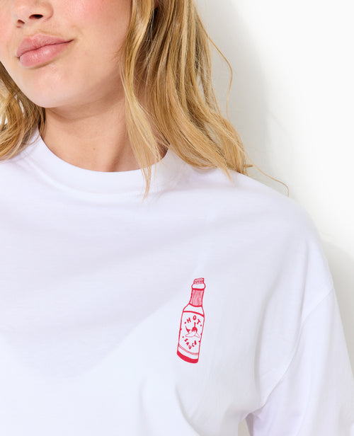 T-shirt oversize avec print poitrine et dos - PIMKIE - 3