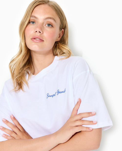 T-shirt oversize avec print poitrine et dos - PIMKIE - 3